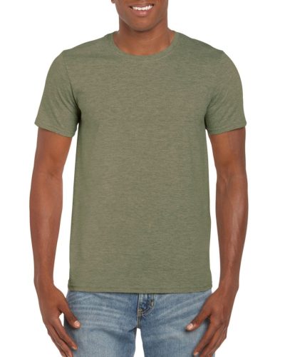 gildan gi64000 softstyle® felnőtt póló s heather military green