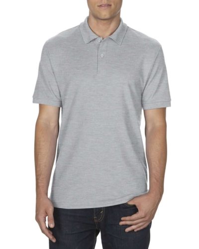 GILDAN GI75800 Dryblend® felnőtt dupla piké póló (RS Sport Grey, S) S