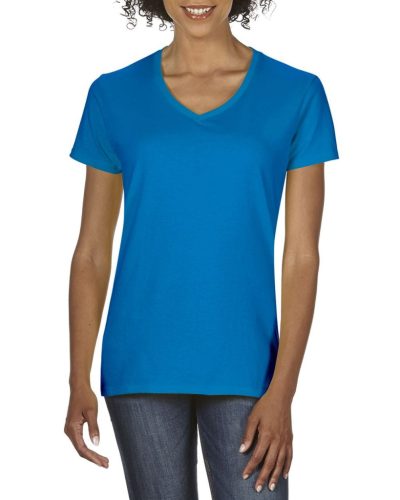 GILDAN GIL4100V Premium cotton®női v-nyakú póló S