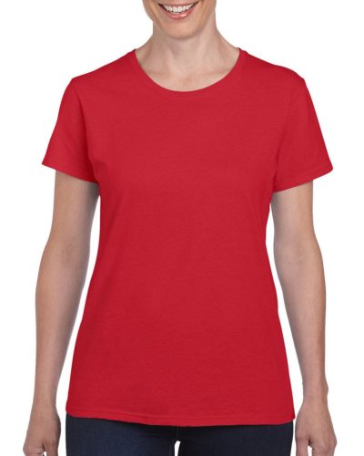 GILDAN gil5000 Heavy cotton™ női póló Red S