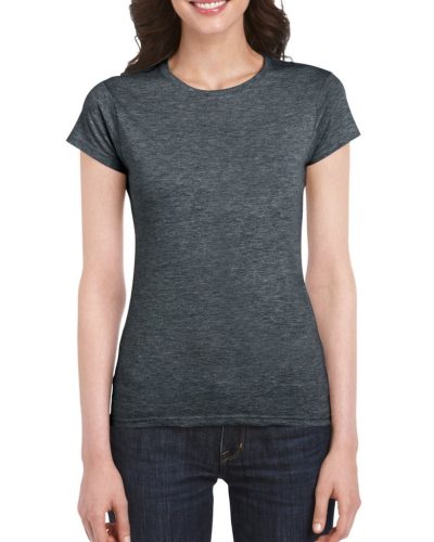 gildan gil64000 softstyle ® gyűrűs fonású pamut női póló s dark heather