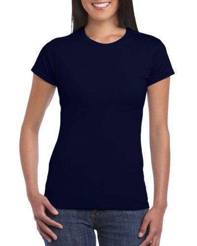 gildan gil64000 softstyle ® gyűrűs fonású pamut női póló xl navy