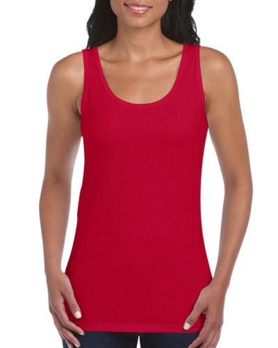 gildan gil64200 softstyle® női trikó s cherry red