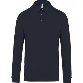 termék:  KARIBAN Férfi Hosszú Ujjú Jersey Galléros Póló XL Navy