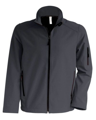 KARIBAN KA401 MENS SOFTSHELL JACKET (sötétszürke, S) S