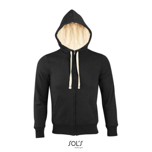 SOLS SO00584 Sols Sherpa - unisex zipzáros pulóver sherpa béléssel M