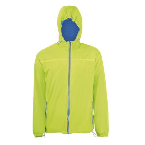 SOLS SO01171 Sols Skate - unisex bélelt széldzseki (neon lime/royal blue, XS) XS