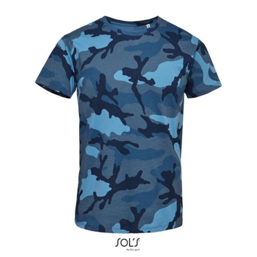 SOLS SO01188 Sols Camo Men -környakú póló S