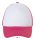 SOL'S SO01668 Sol's Bubble - 5 lapos mesh sapka White/Neon Coral