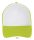 SOL'S SO01668 Sol's Bubble - 5 lapos mesh sapka White/Neon Green