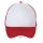 SOL'S SO01668 Sol's Bubble - 5 lapos mesh sapka Fehér/Piros