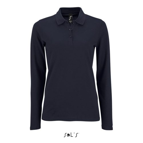 SOLS SO02083 Sols Perfect LSL Women - hosszú ujjú piké galléros póló S