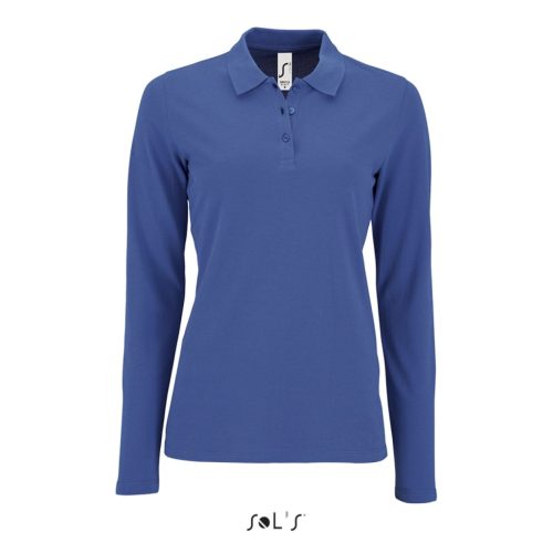 SOLS SO02083 Sols Perfect LSL Women - hosszú ujjú piké galléros póló M