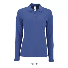 SOLS SO02083 Sols Perfect LSL Women - hosszú ujjú piké galléros póló XL