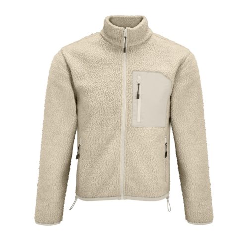 SOLS SO04042 Sols Fury - zipzáros pulóver (shear beige/beige, M) M