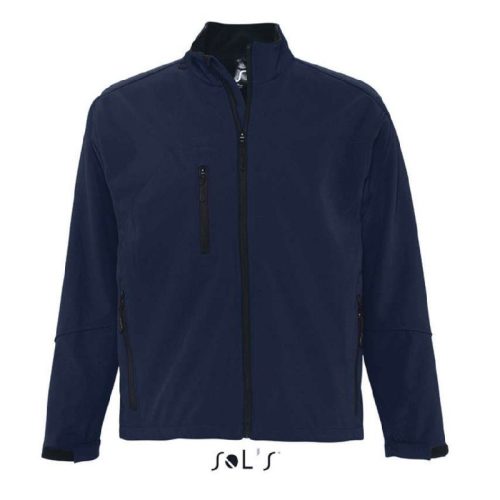 SOLS SO46600 Sols Relax - férfi softshell zipzároszáros dzseki (abyss blue, S) S