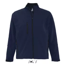 SOLS SO46600 Sols Relax - férfi softshell zipzároszáros dzseki (abyss blue, XL) XL
