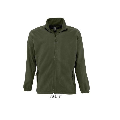 SOLS so55000 Sols North 100% Poliészter Unisex Zipp-Záras Pulóver (army, XS) XS