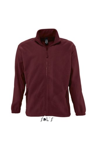 SOLS so55000 Sols North 100% Poliészter Unisex Zipp-Záras Pulóver (burgundi, XS) XS