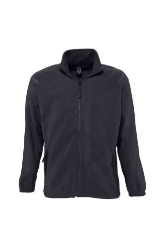 SOLS so55000 Sols North 100% Poliészter Unisex Zipp-Záras Pulóver (charcoal, XS) XS