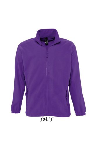 SOLS so55000 Sols North 100% Poliészter Unisex Zipp-Záras Pulóver (dark purple, XS) XS