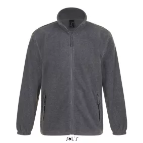 SOLS so55000 Sols North 100% Poliészter Unisex Zipp-Záras Pulóver (szürke, M) M