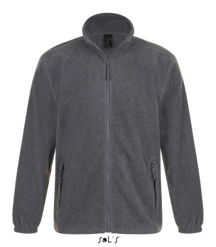 SOLS so55000 Sols North 100% Poliészter Unisex Zipp-Záras Pulóver (szürke, M) M