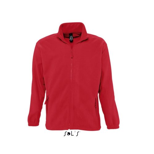 SOLS so55000 Sols North 100% Poliészter Unisex Zipp-Záras Pulóver (red, XS) XS