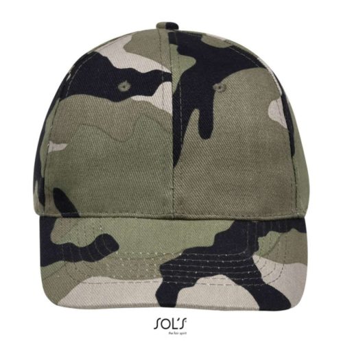 SOL'S SO88100 Sol's Buffalo - 6 lapos sapka Camo