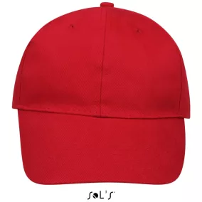 SOL'S SO88100 Sol's Buffalo - 6 lapos sapka Red