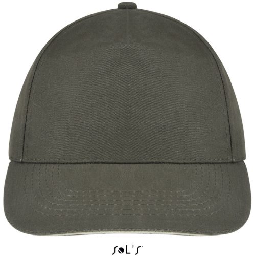 SOL'S SO88110 Sol's Sunny - 5 lapos sapka Army/Beige