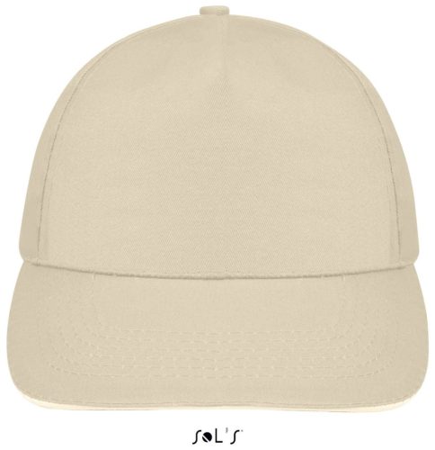 SOL'S SO88110 Sol's Sunny - 5 lapos sapka Beige/White
