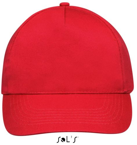 SOL'S SO88110 Sol's Sunny - 5 lapos sapka Red