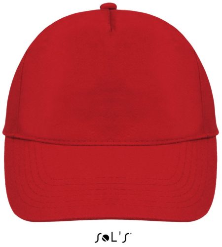 SOL'S SO88119 Sol's Buzz - 5 lapos sapka Red